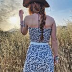 Alinta floral strapless top