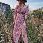 Aneya midi floral φόρεμα