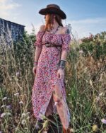 Aneya midi floral φόρεμα