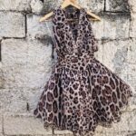 Elyana leopard mini φόρεμα