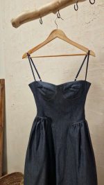 Egeria jean midi dress - Image 2
