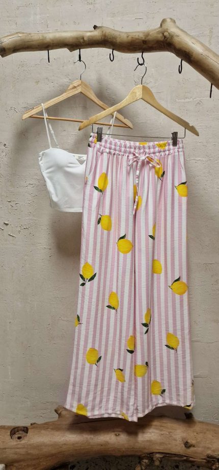 Pink lemon pants