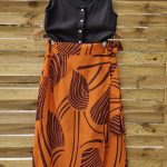 Amelia midi wrap skirt
