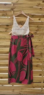 Amelia wrap pareo-skirt