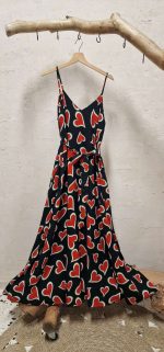 Sweetheart maxi viscose dress - Image 2