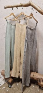 Tailer linen salopette