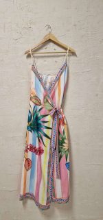Yiohan maxi wrap dress