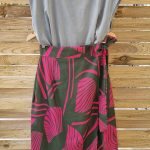 Amelia midi wrap skirt