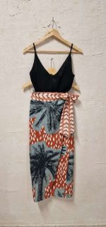 Creta midi wrap skirt