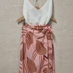 Amelia midi wrap skirt