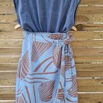 Amelia midi wrap skirt