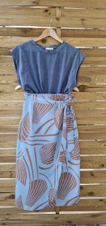 Amelia midi wrap skirt