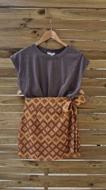 Thasos mini wrap skirt