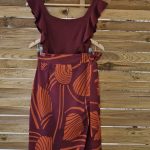 Amelia midi wrap skirt