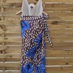 Creta midi wrap skirt