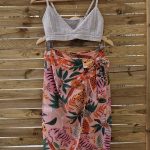 Poros midi wrap skirt