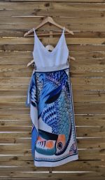 Kythnos linen midi pareo - Image 2