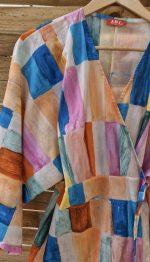 Lefkada mini wrap cotton dress - Image 2