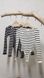 Kelem striped bodysuit