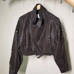 Rezza leopard cropped jacket