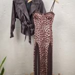 Borg leopard dress